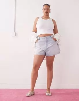 COLLUSION plus джинсовые шорты mom в цвете lightwash