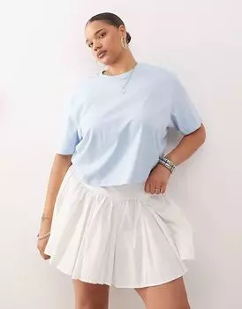 COLLUSION plus свободная футболка с короткими рукавами синего цвета