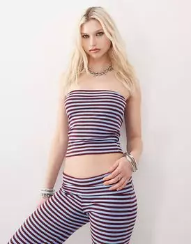 COLLUSION полосатый топ-бандо