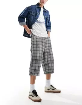 COLLUSION – потертые джинсы в клетку для скейтбординга