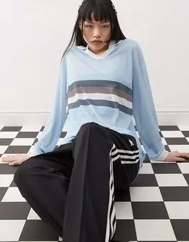 COLLUSION сетчатая ткань спортивная рубашка рубинового цвета синего цвета