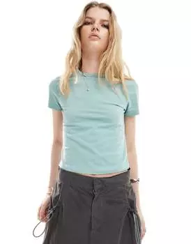 COLLUSION – синяя приталенная футболка