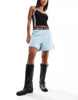 COLLUSION спортивные шорты-боксеры синего цвета