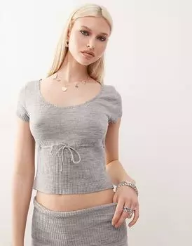 COLLUSION трикотажный топ с круглым вырезом, коорд