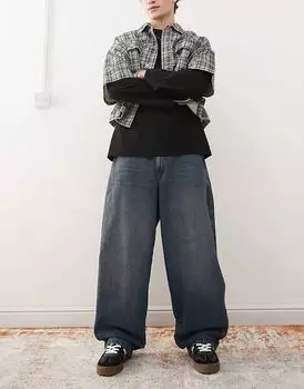 COLLUSION x004 Джинсы-баллоны средней степени потертости (часть комплекта)