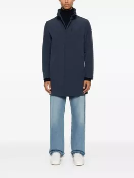 Colmar прорезиненное пальто с нашивкой-логотипом, синий