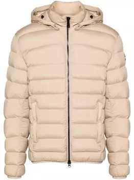 Colmar пуховик с нашивкой-логотипом, коричневый