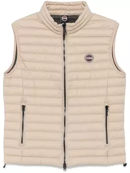 Colmar жилет с тиснением логотипа, коричневый