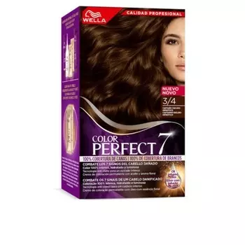 Color Perfect 7 100% Cobertura De Canas #3/4-Castano Oscuro Hipnotico 4 U, Wella