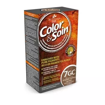 Color Soin Herbal 7GC Золотисто-медный блонд-краска для волос