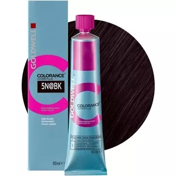 Colorance Cover Plus Демиперманентная краска для волос 5Nabk Светло-коричневый с элюменатом Коричневый медный 60мл, Goldwell