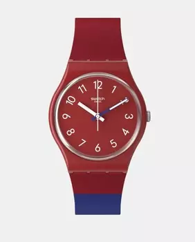 Colore Blocco SO28R112 Био разноцветные силиконовые женские часы Swatch, мультиколор