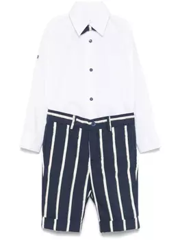 Colorichiari комплект из брюк и рубашки в полоску, синий