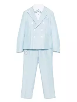 Colorichiari костюм с двубортным пиджаком, синий