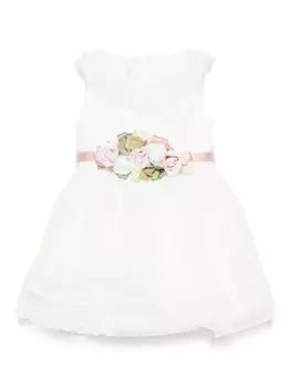 Colorichiari платье с цветочной аппликацией, белый