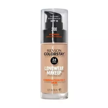 Colorstay spf15 витамин Е стойкая тональная основа Revlon, цвет 200, 30 мл