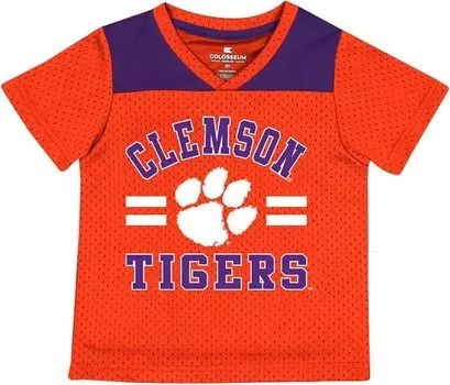 Colosseum Джерси Toddler Clemson Tigers Orange Ka-Boot-It