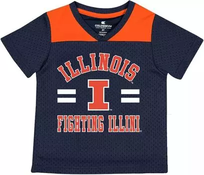 Colosseum Голубая майка Toddler Illinois Fighting Illini Ka-Boot-It