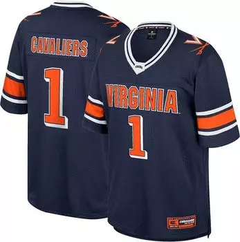 Colosseum Молодёжная футбольная майка Virginia Cavaliers Blue No Fate