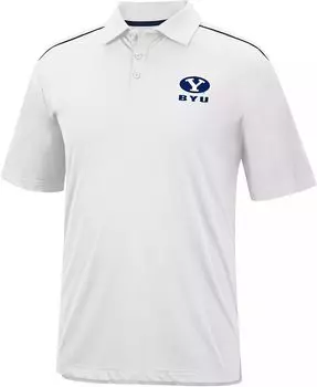 Colosseum Мужская белая футболка-поло BYU Cougars