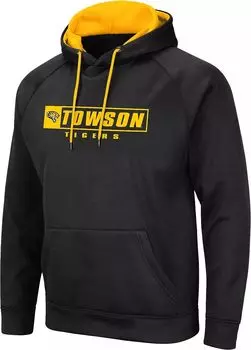 Colosseum Мужская черная толстовка Towson Tigers