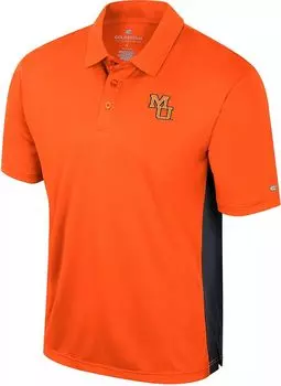 Colosseum Мужская футболка-поло Mercer Bears оранжевого цвета