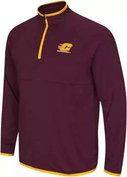 Colosseum Мужская куртка Central Michigan Chippewas Maroon Rival на молнии