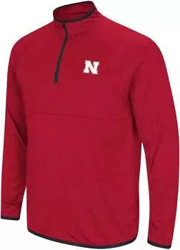 Colosseum Мужская куртка Nebraska Cornhuskers Scarlet Rival на молнии