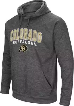 Colosseum Мужская серая пуловер с капюшоном Colorado Buffaloes