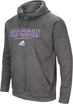 Colosseum Мужская серая толстовка TCU Horned Frogs