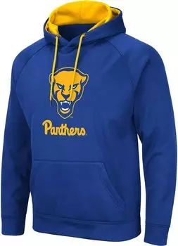 Colosseum Мужская синяя пуловер с капюшоном Pitt Panthers