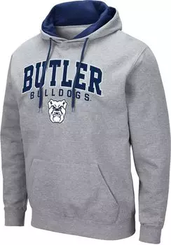 Colosseum Мужская толстовка с капюшоном Butler Bulldogs серая