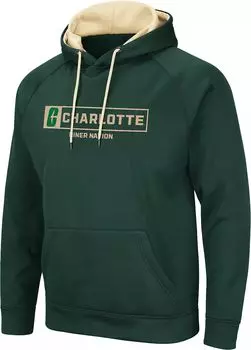 Colosseum Мужская зеленая толстовка Charlotte 49ers