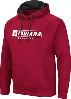 Colosseum Мужские худи Indiana Hoosiers малинового цвета