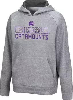 Colosseum Серая толстовка с капюшоном Youth Western Carolina Catamounts