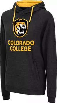 Colosseum Женская черная толстовка Colorado College Tigers