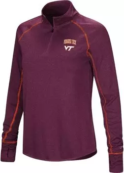 Colosseum Женская куртка Virginia Tech Hokies Maroon Stingray на молнии