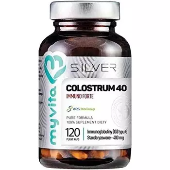 Colostrum 40 Immuno Forte Ig Type G стандартизированный 400 мг 120 капсул Myvita Silver Pure, Proness