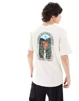 Columbia — Cavalry — бежевая футболка с графикой на спине