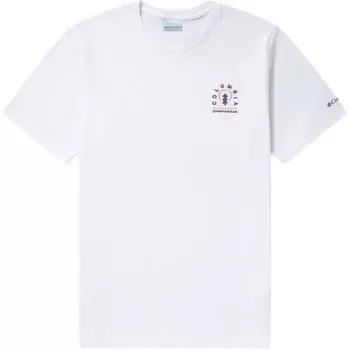 Columbia Футболка унисекс белые