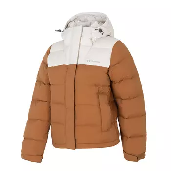 Columbia Женская куртка-пуховик Omni-Heat, белая/коричневая