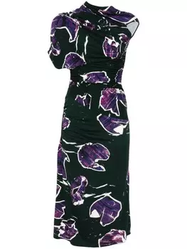 Colville платье миди с запахом, зеленый