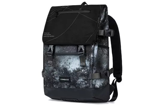 COMBACK Сумка-рюкзак для ноутбука из полиамида Tubas Unisex, черная/белая/серая
