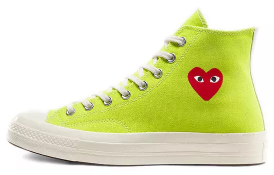 Comme Des Garcons PLAY x Converse Chuck Taylor All-Star 70 Hi Bright Green