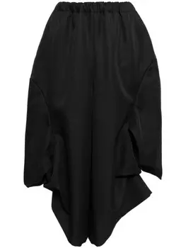 Comme Des Garons брюки палаццо асимметричного кроя, черный