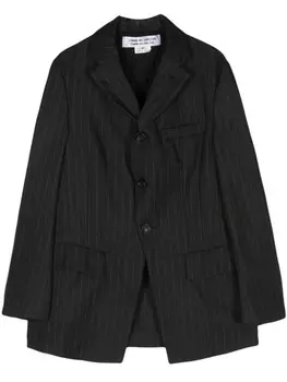 Comme Des Garons Comme Des Garons однобортный пиджак в тонкую полоску, черный