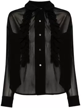 Comme Des Garons Comme Des Garons полупрозрачная рубашка, черный