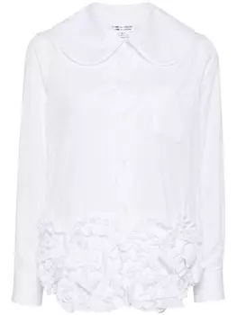 Comme Des Garons Comme Des Garons рубашка с оборками, белый