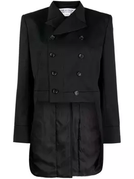 Comme Des Garons Comme Des Garons укороченный двубортный блейзер, черный