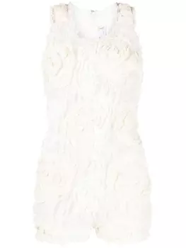 Comme Des Garons фактурный топ со сборками, белый